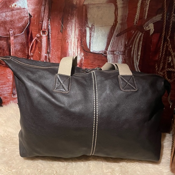 Roots XXL leather duffel bag - Picture 7 of 12